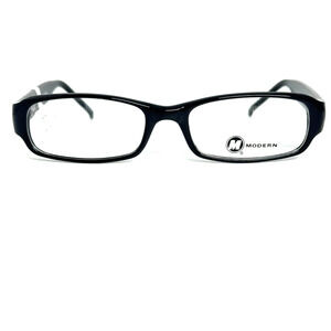 Modern Optical Eyeglasses Frames Womens‎ Black Rectangle 53-17 140 17436